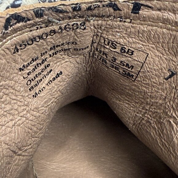 Ariat Women's Ankle Boots Size 6B Dixon Snip Toe Snake Print Western Booties - Picture 8 of 8